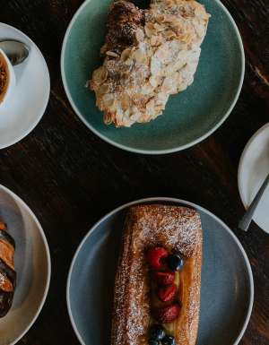 artisan pastries and coffee at Wildflour, Fyshwick