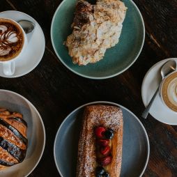 artisan pastries and coffee at Wildflour, Fyshwick