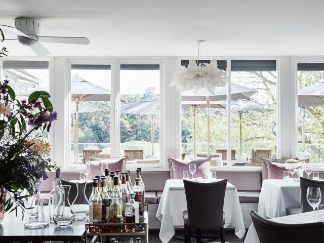 the dining room at Lake House Restaurant, Daylesford