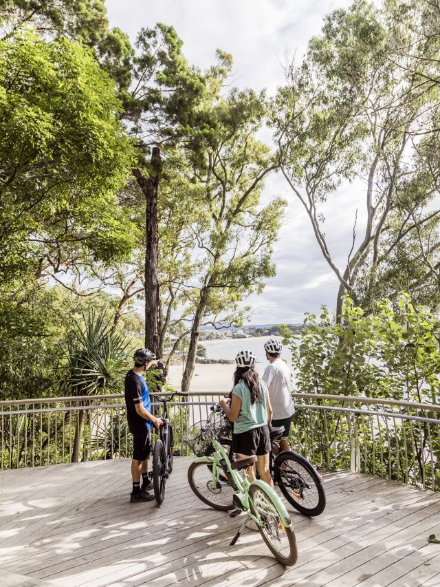 bikers stopping by in Noosa to admire the view