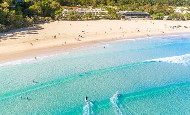 surfing in Noosa Heads