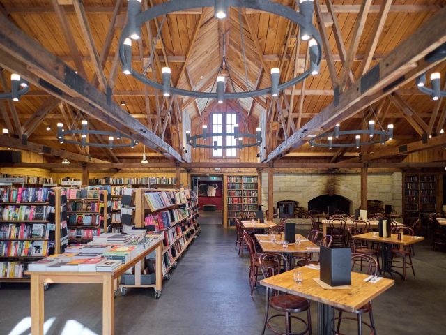 the bookshop at Berkelouw Book Barn, Bendooley Estate, Berrimah
