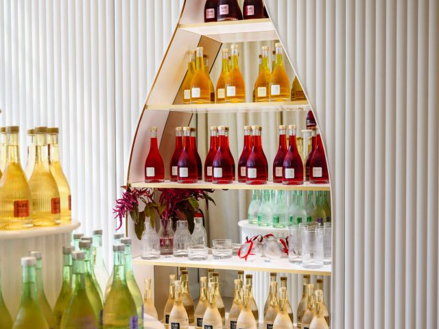 alcohol bottles on display at SoHi, Bowral