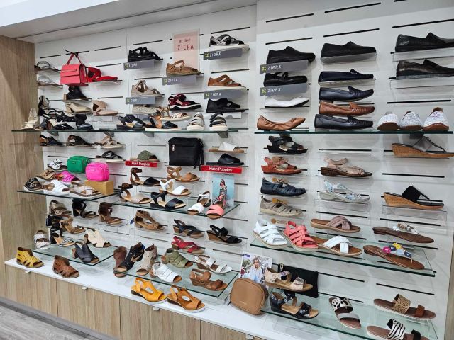 shoes on display at The Shoe Merchant, Bowral