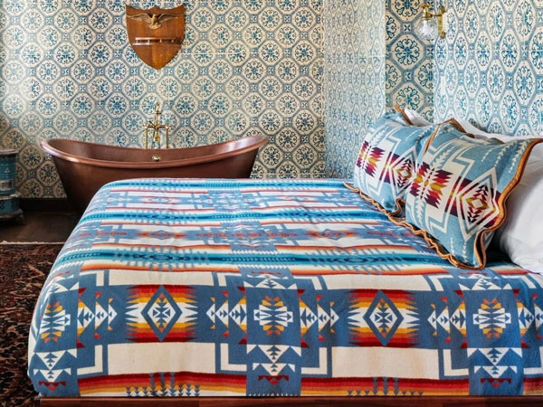 a sample bedding at Design & Detail, Jindabyne