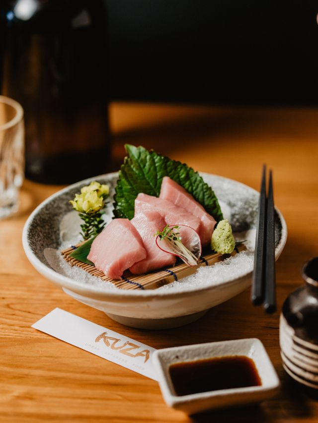 a Japanese meal at KUZU Japanese, Vic Park