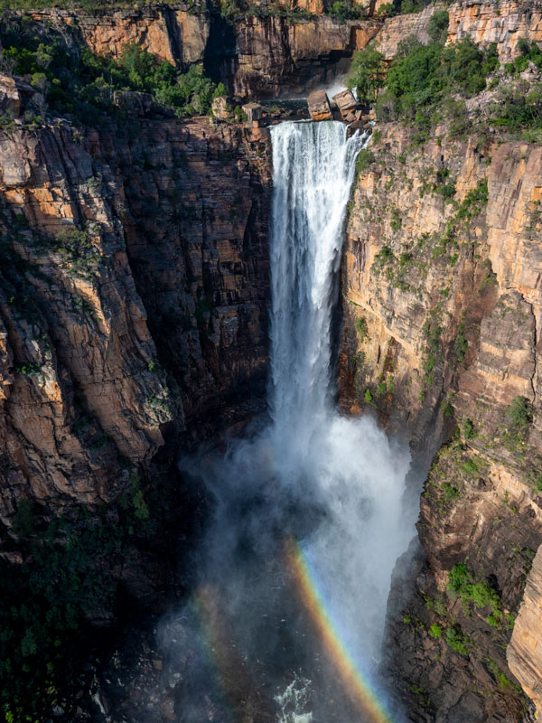 Jim Jim falls from above