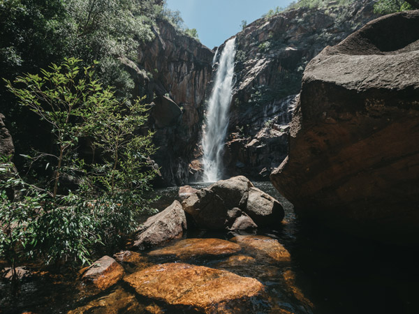 a scenic view of Motor Car Falls, Kakadu