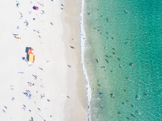 Burleigh Beach on the Gold Coast, Qld