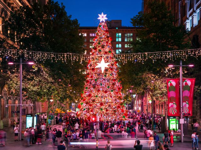 Martin Place Christmas Markets in Sydney, NSW