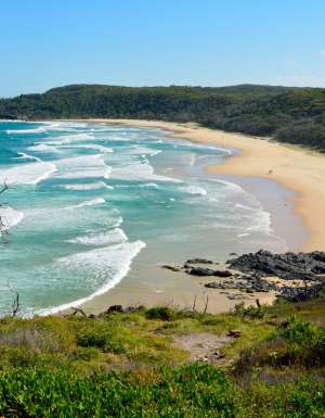 an aerial view of Alexandria Bay, Noosa