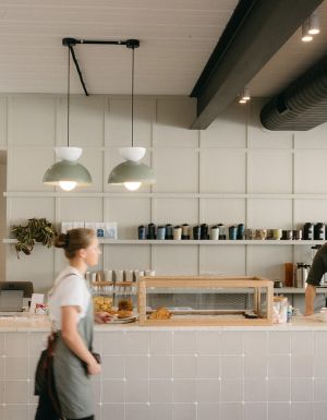 cafe staff busy preparing at Allee Espresso, Warrnambool