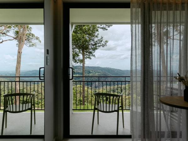 Views of the mountains at The Tamborine Hotel