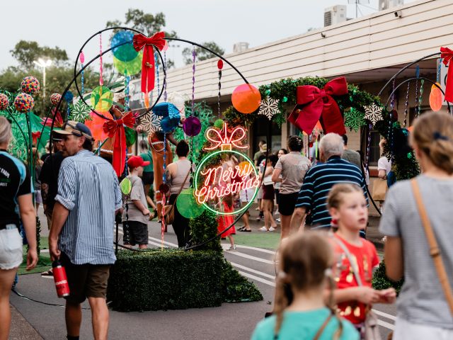 Christmas on John Street in Singleton, NSW