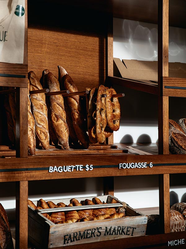 baked goodies at Franquette