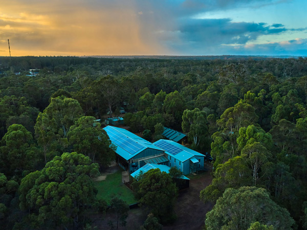 the RAC Margaret River Nature Park surrounded by lush greenery
