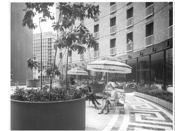 a black and white photo of Sofitel Sydney Wentworth