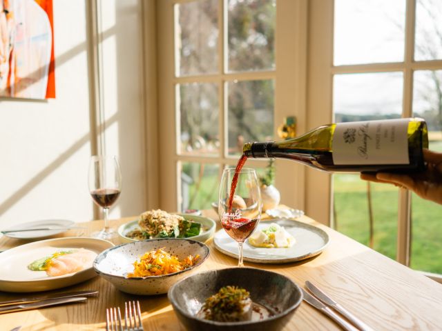 countryside dining at Sault, Daylesford