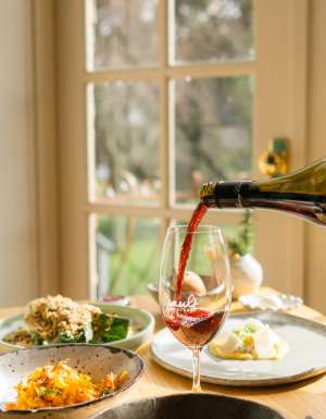 countryside dining at Sault, Daylesford