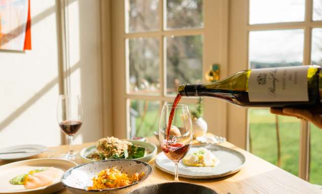 countryside dining at Sault, Daylesford