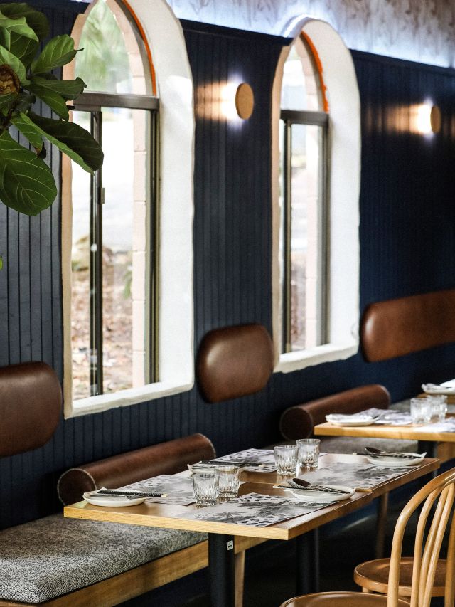 elegant dining interior at Light Years Noosa