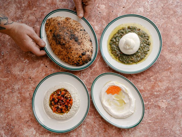 Mediterranean dishes at Peli's Noosa