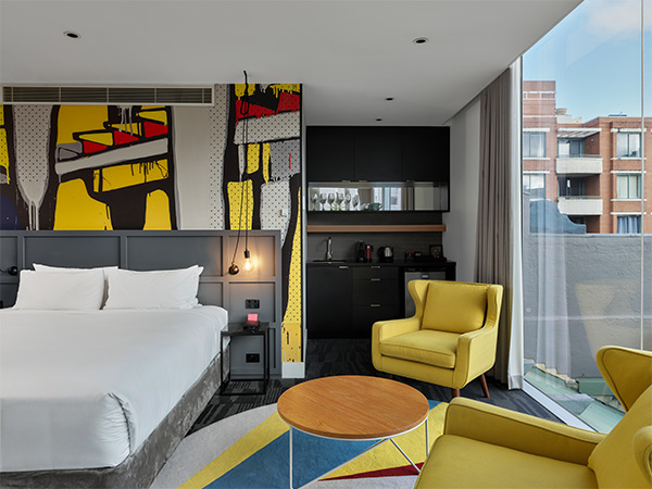 Shearer's Suite in Hotel Woolstore 1888