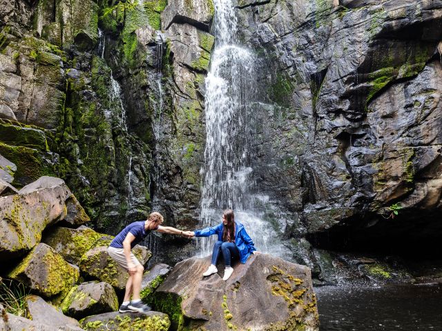 a couple moment at Phantom Falls, Lorne