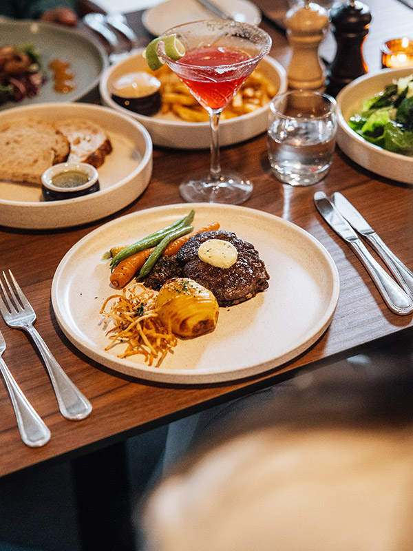 A meal at Pepperberry restaurant, housed within Hara House hotel in Bright