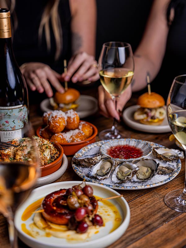 tapas and wine bar at Hotel Woolstore 1888