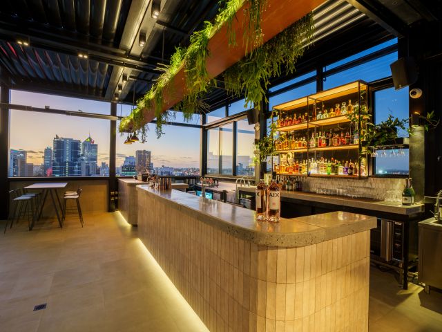 the Folly rooftop bar with city views, East Perth