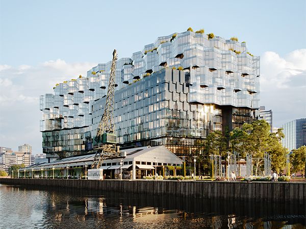 The exterior of 1 Hotel Melbourne