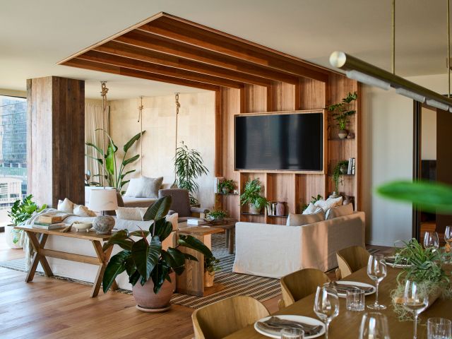 the river penthouse suite at 1 Hotel Melbourne, Vic 