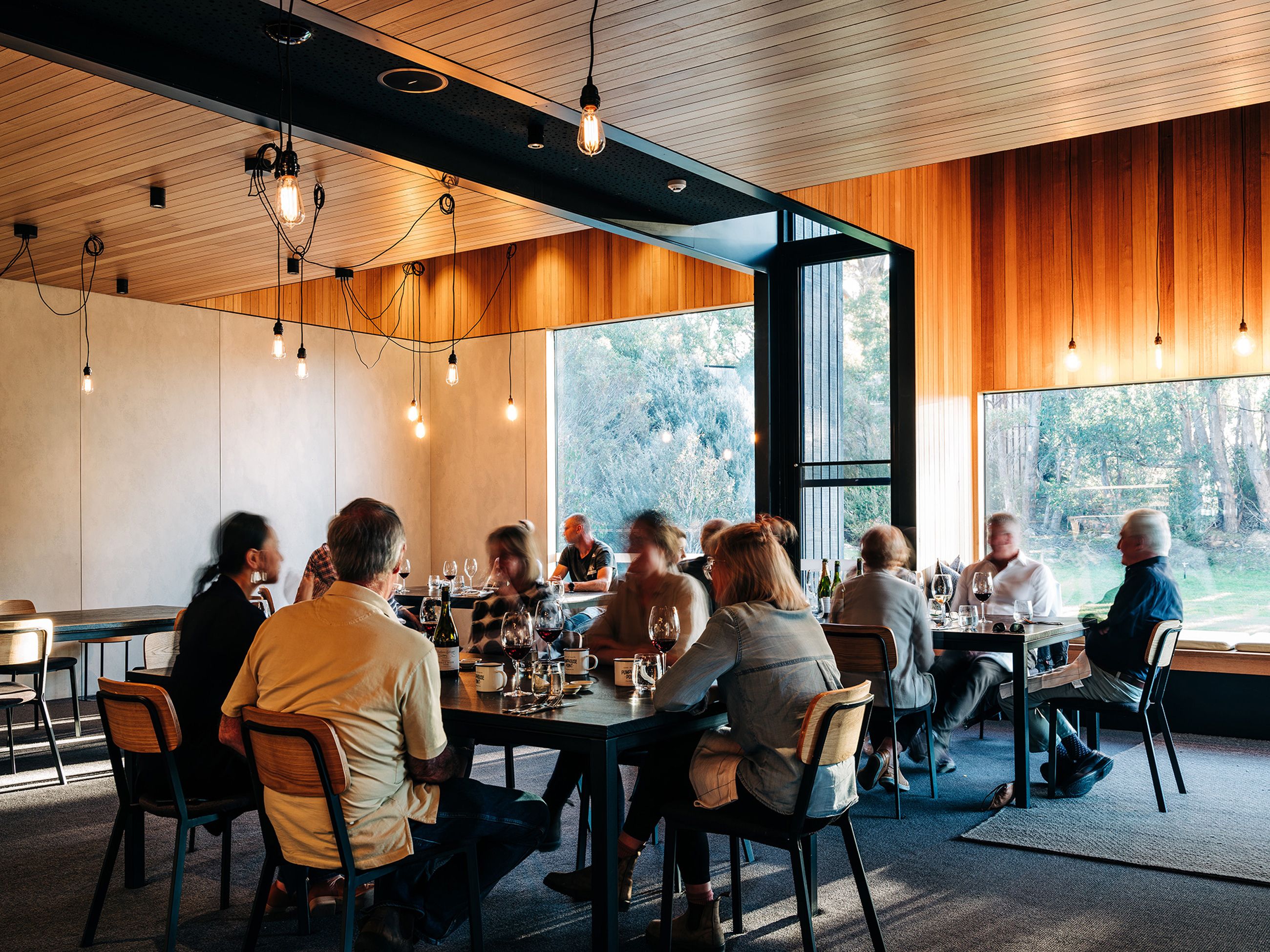 interior of restaurant at Pumphouse Point on Lake St Clair in Tasmania's Cradle Mountain-Lake St Clair National Park