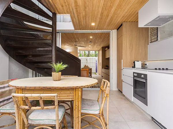 interior of Belongil Beach Pad airbnb