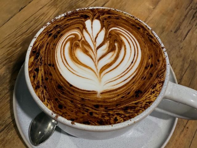 a cup of coffee at Magoony’s Coffee House, Broke