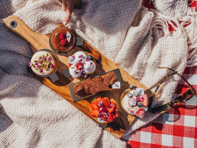 a picnic with pastries from The Icky Sticky Patisserie, Hunter Valley