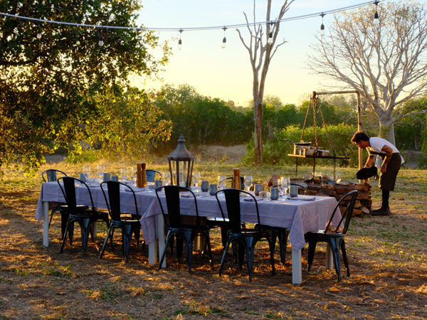 Bullo River Station outdoor dining experience