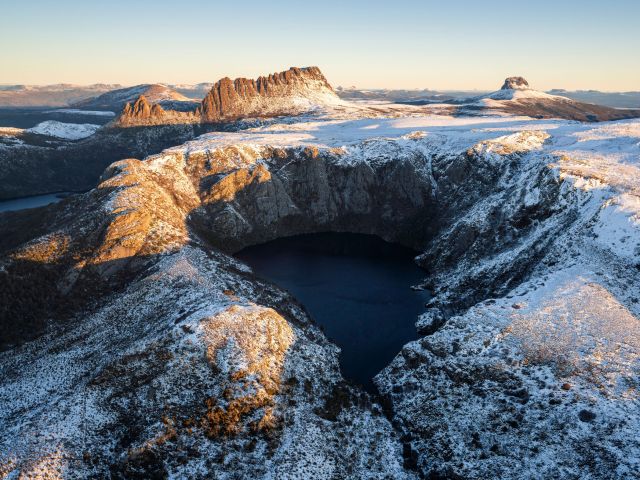 Crater Lake and Cradle Mountain