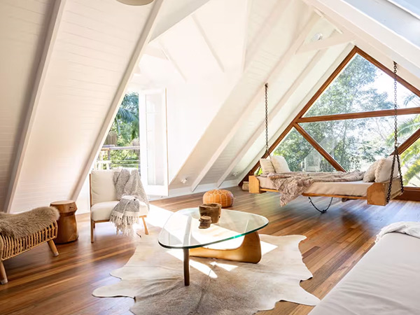 interior of Figtree Creek Retreat