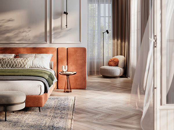 strylish hotel room interior