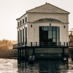exterior of Pumphouse Point on Lake St Clair in Tasmania's Cradle Mountain-Lake St Clair National Park