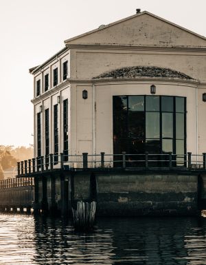 exterior of Pumphouse Point on Lake St Clair in Tasmania's Cradle Mountain-Lake St Clair National Park