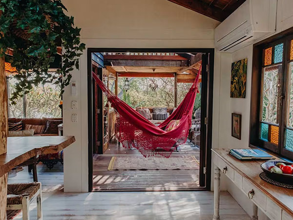 interior of Havana Byron Bay airbnb