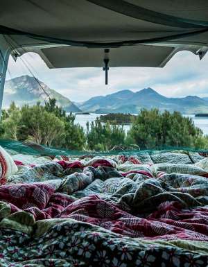 tasmania 'ghost camping' Lake Burbury