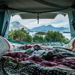 tasmania 'ghost camping' Lake Burbury