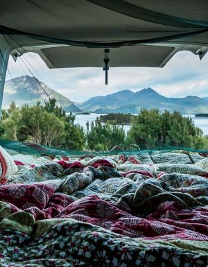 tasmania 'ghost camping' Lake Burbury