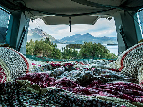 tasmania 'ghost camping' Lake Burbury