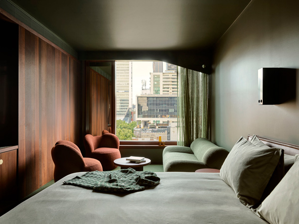 the bedroom interior at the new Melbourne Place
