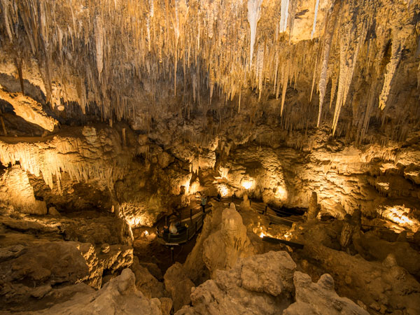 limestone walls inside Ngilgi Cave, Wadandi Country